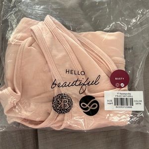 Kindred Bravely, large-busty, racerback sleep/nursing bra in soft pink